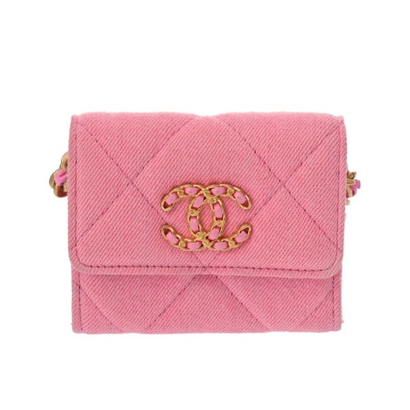 CHANEL Pink Canvas Pouch - Picture 2 of 11